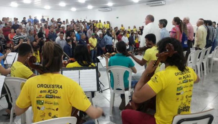 Orquestra em Ação encanta público na inauguração do auditório Leila Barreiros em Ji-Paraná