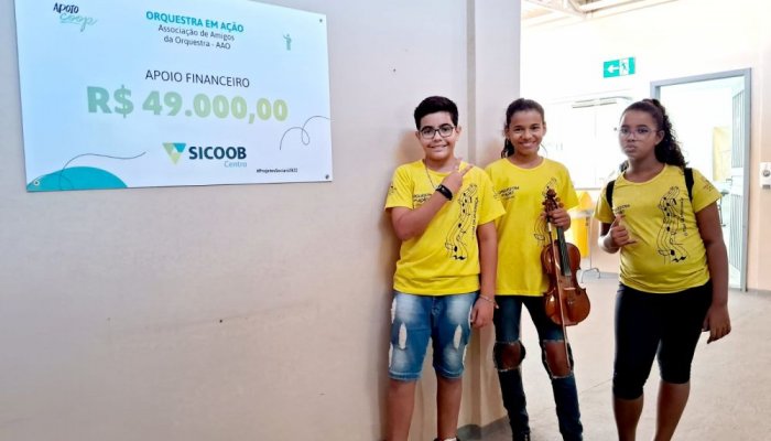Projeto Social Orquestra em Ação recebe apoio do Sicoob Centro